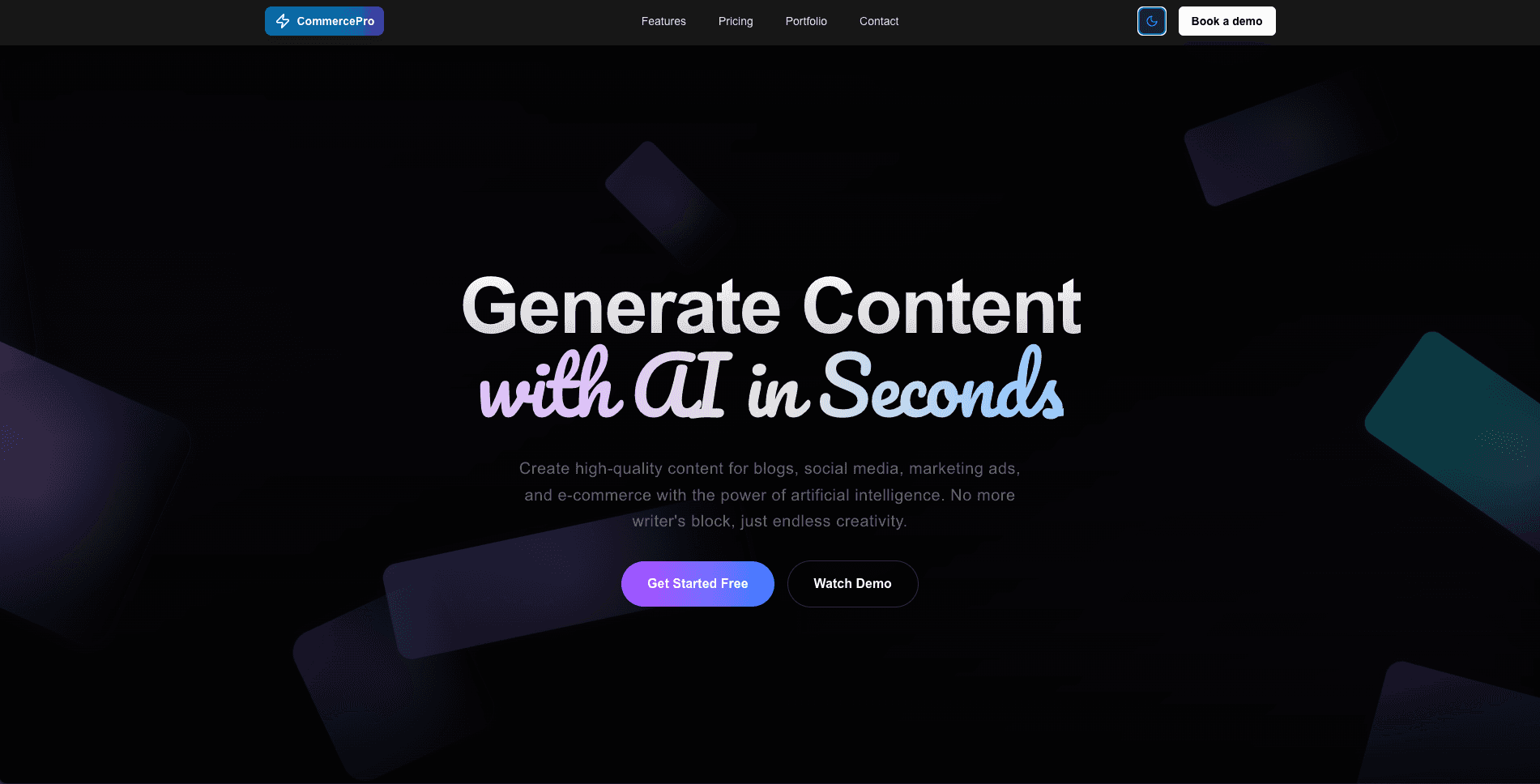 AI Content Generator Screenshot